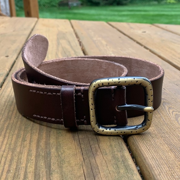 POL Accessories - Dark Brown 100% Genuine Leather Belt